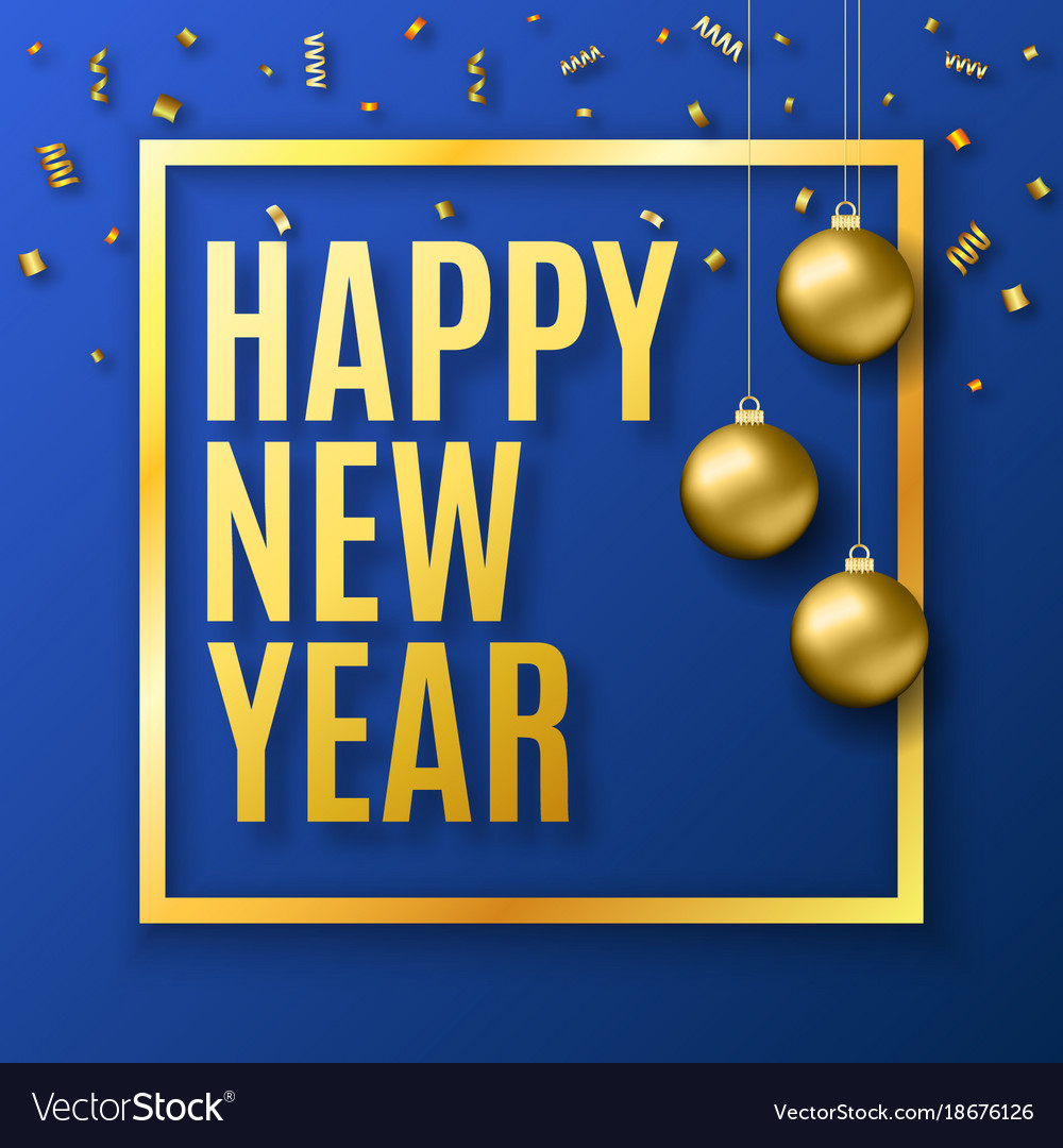 Happy new year 2018 Royalty Free Vector Image - VectorStock