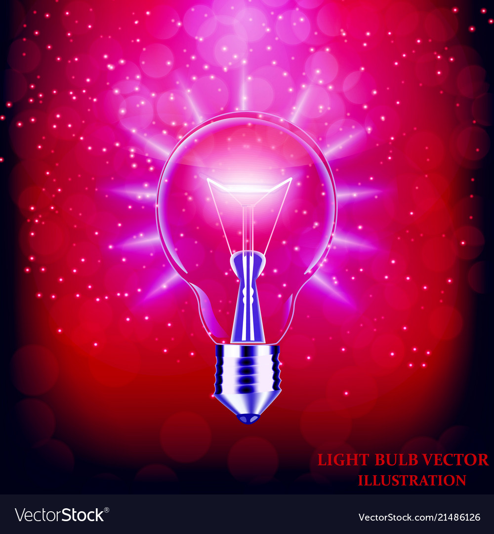 Light bulb isolated Royalty Free Vector Image - VectorStock