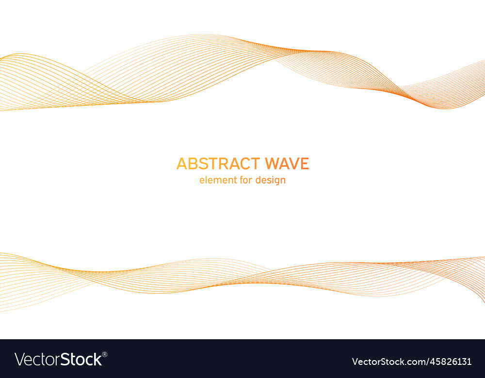 Abstract colorful wave element for design vector image Abstract colorful wave element for design