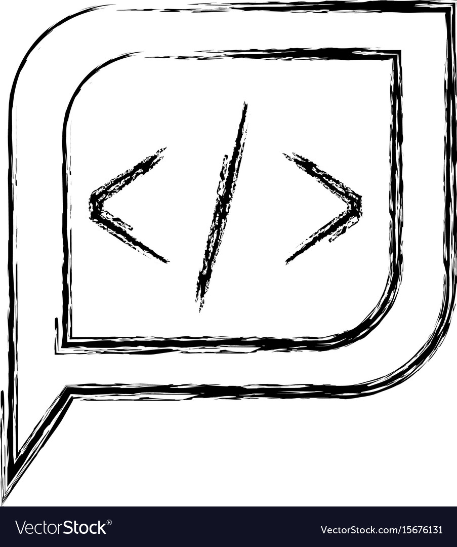 Code Dialogue Square Silhouette