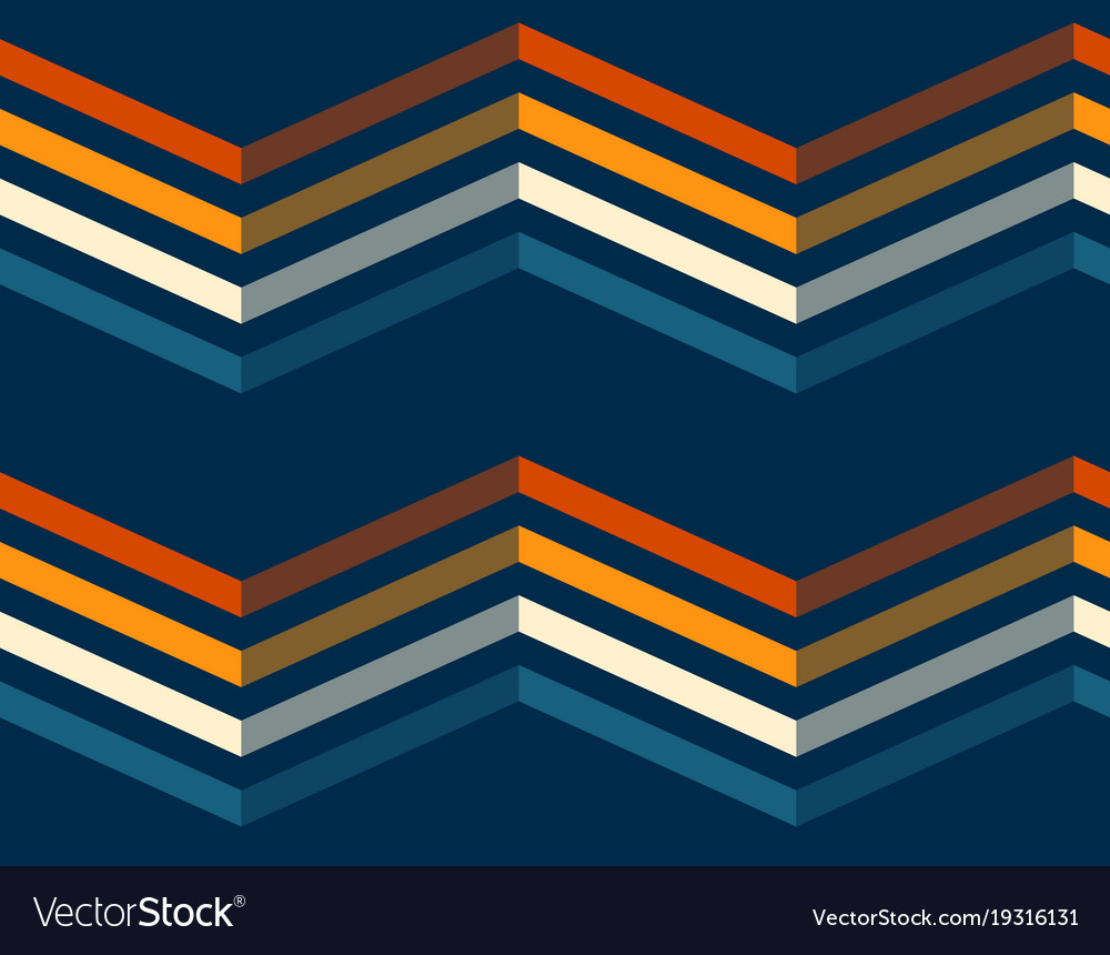 Color zigzag lines seamless pattern