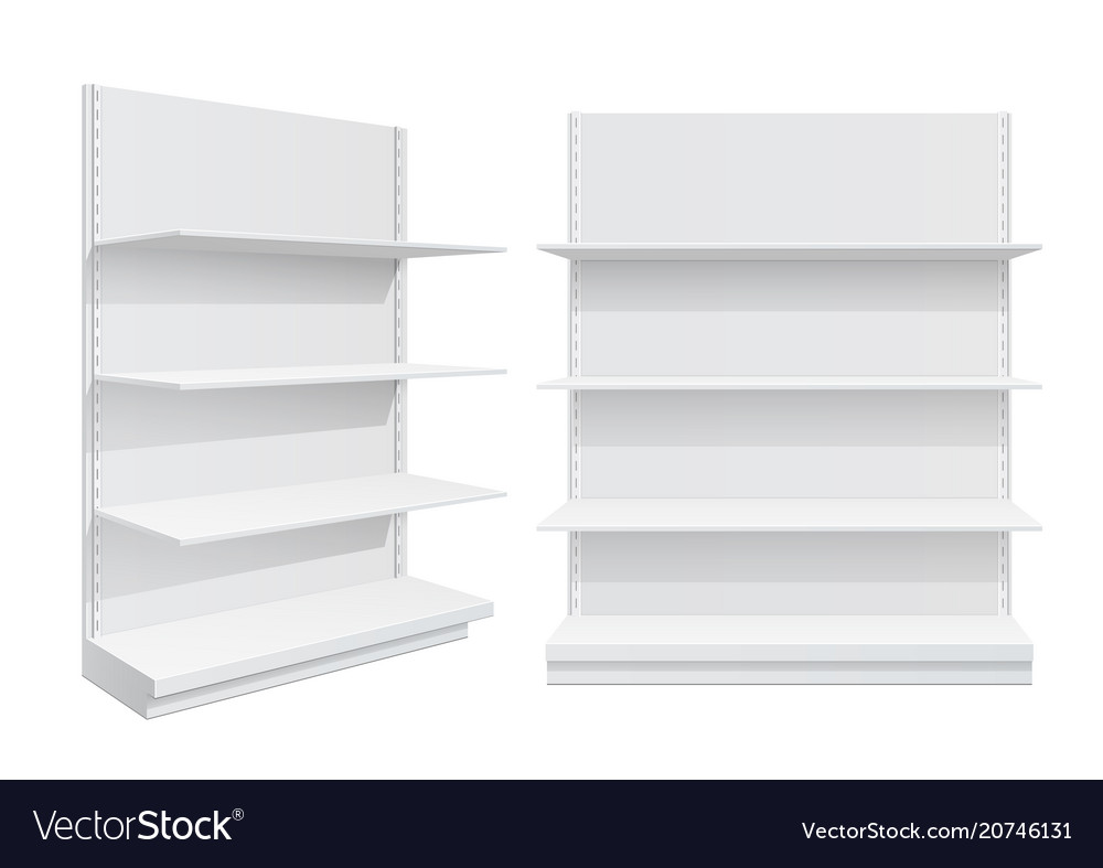 white rack shelving
