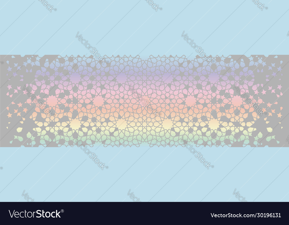 Holographic Arabic Pattern