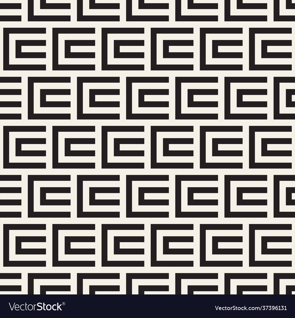 Seamless pattern repeating geometric lines vector image Seamless pattern repeating geometric lines