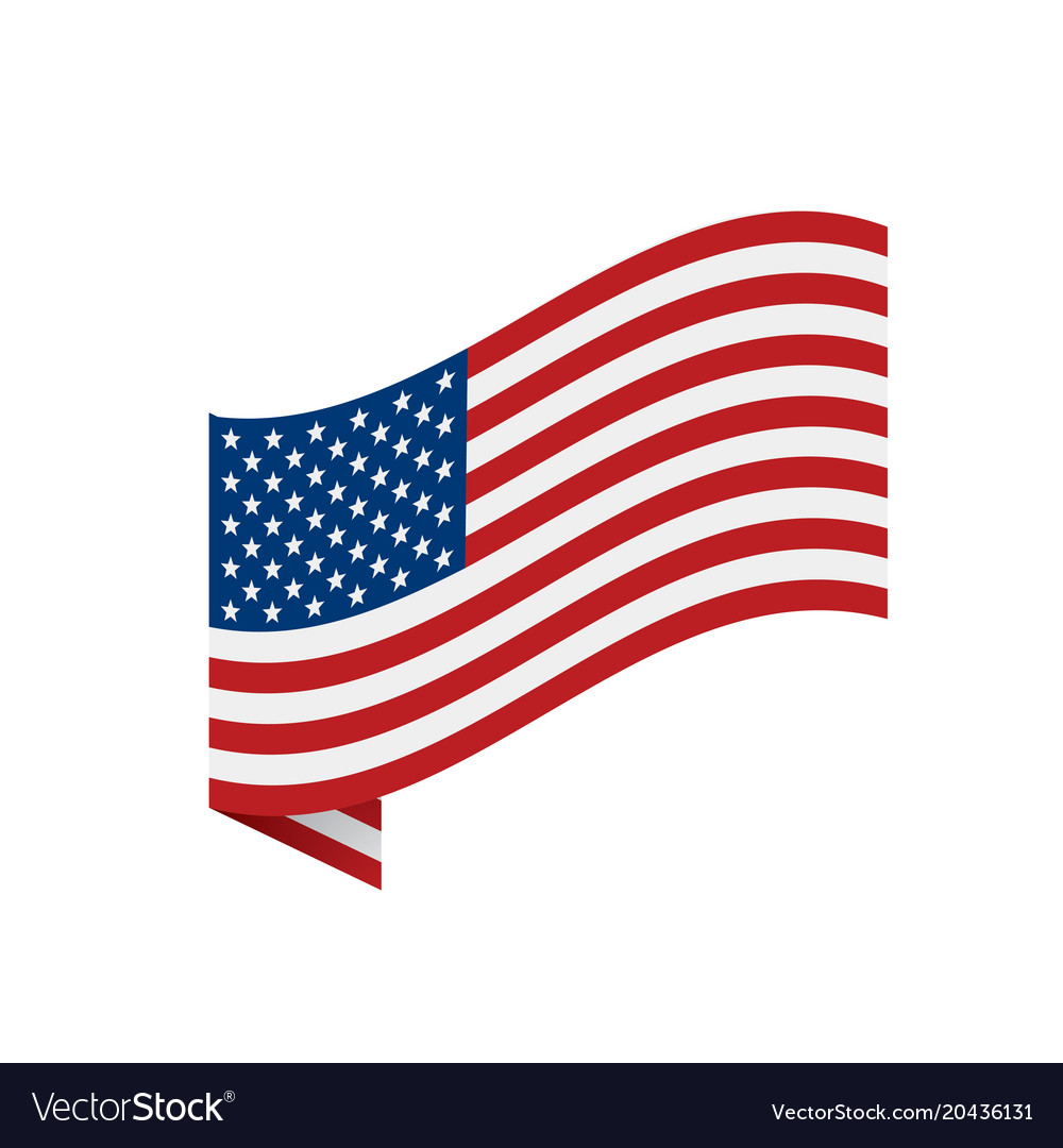 Usa Flag Isolated Royalty Free Vector Image Vectorstock Usa Flag Isolated Royalty Free Vector Image Vectorstock