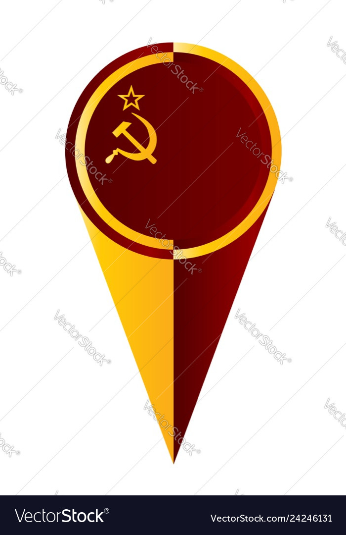 Ussr map pointer location flag