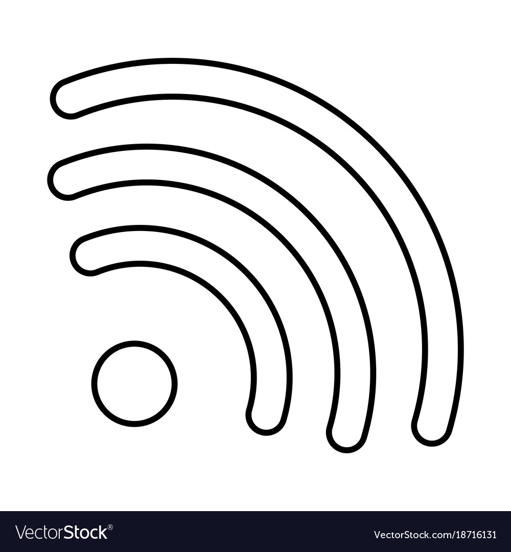 Wifi signal isolated icon