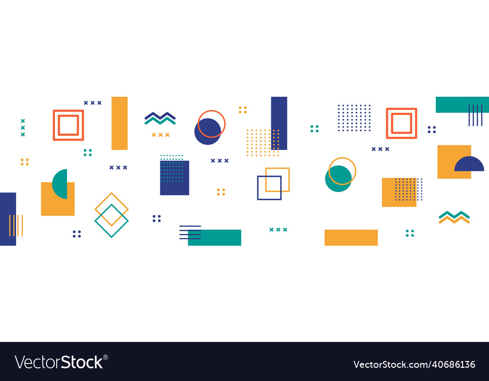 Abstract background with different geometric