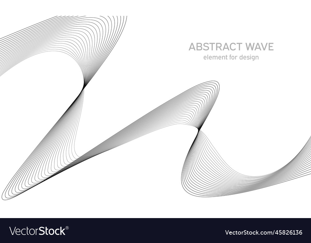 Abstract wave element for design digital Vector Image Abstract wave element for design digital