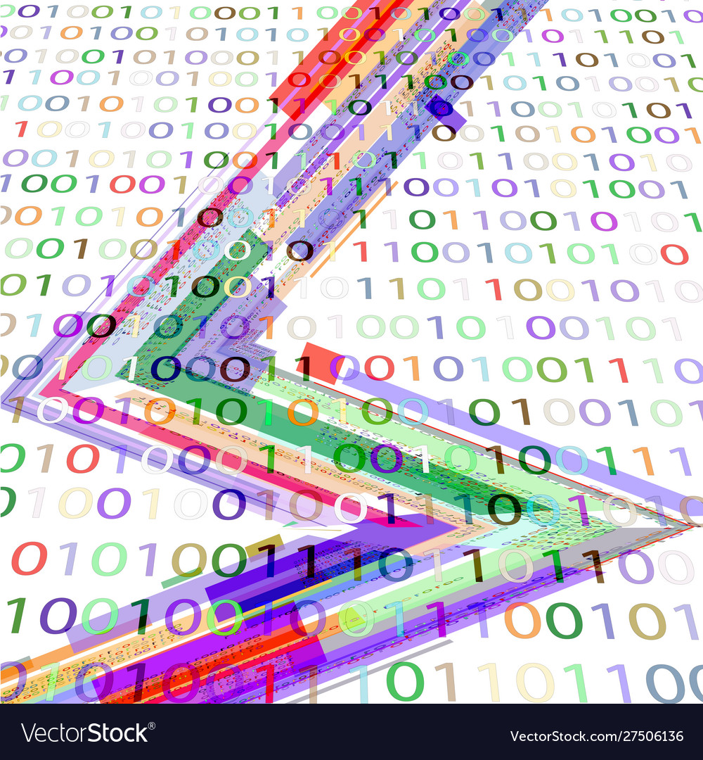 Binary code and geometric shapes