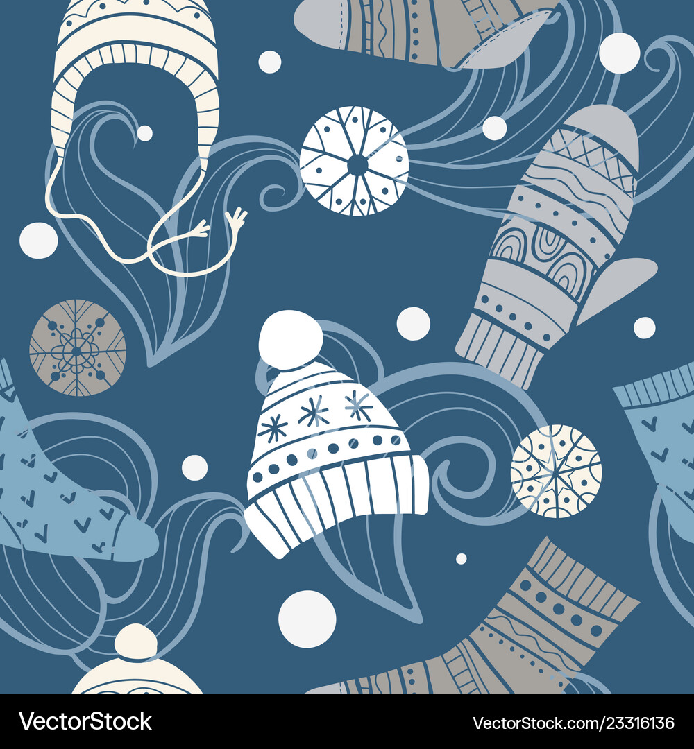 Christmas seamless pattern Royalty Free Vector Image