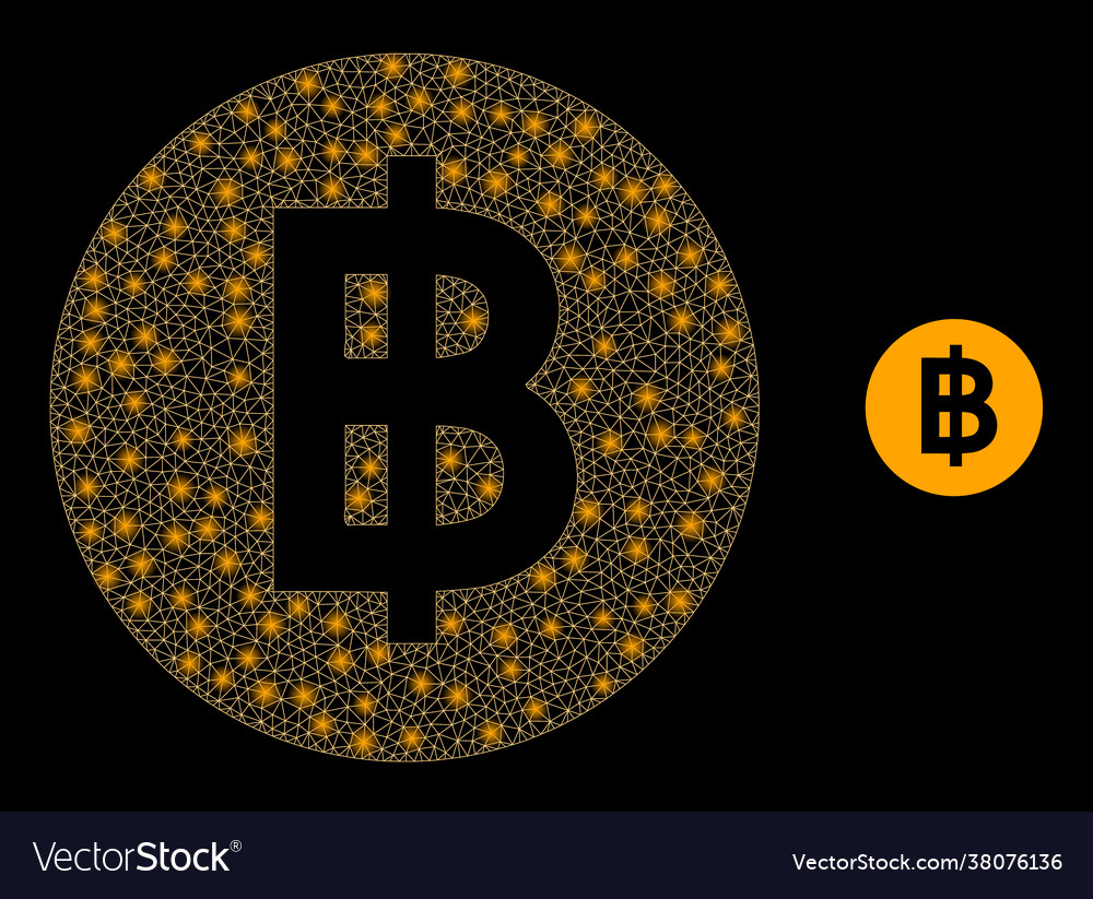 Constellation net bitcoin coin with lightspots