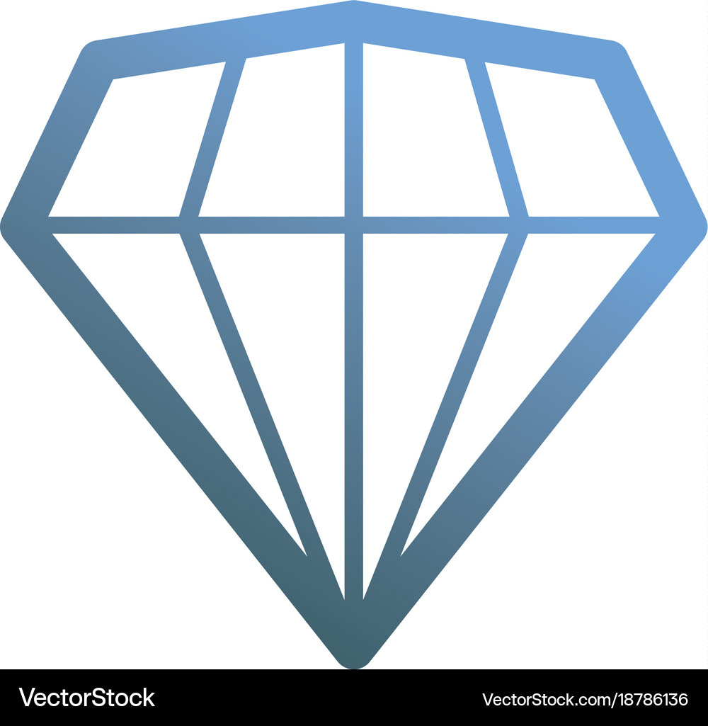 Diamond gem icon Royalty Free Vector Image - VectorStock