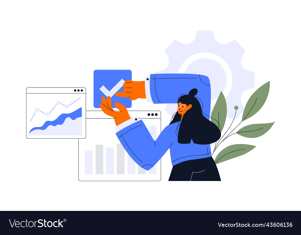 Flat design statistical and data analysis