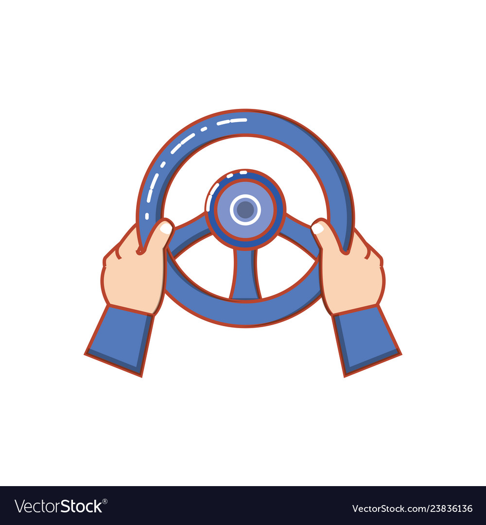 Hands human driving icon