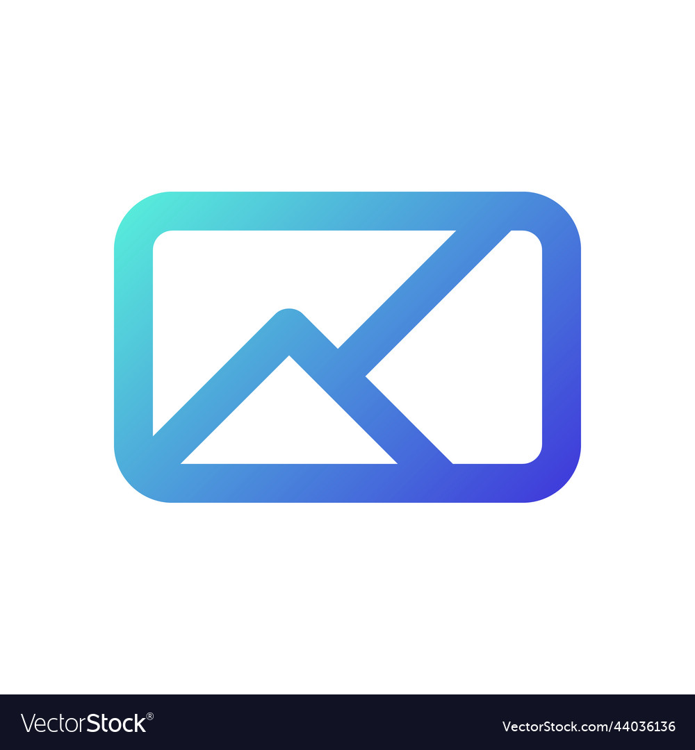 Image pixel perfect gradient linear ui icon vector image Image pixel perfect gradient linear ui icon