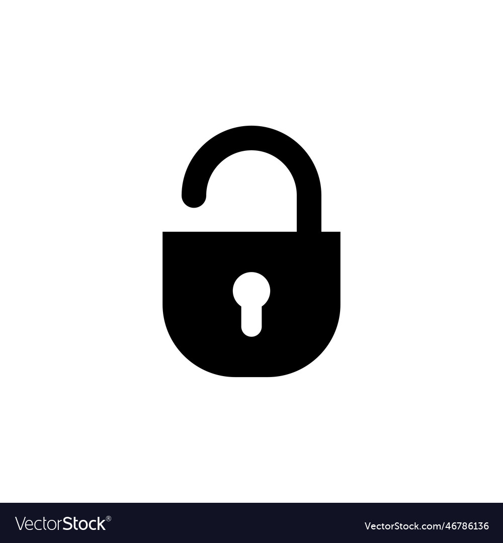 Lock icon padlock encryption security vector image Lock icon padlock encryption security