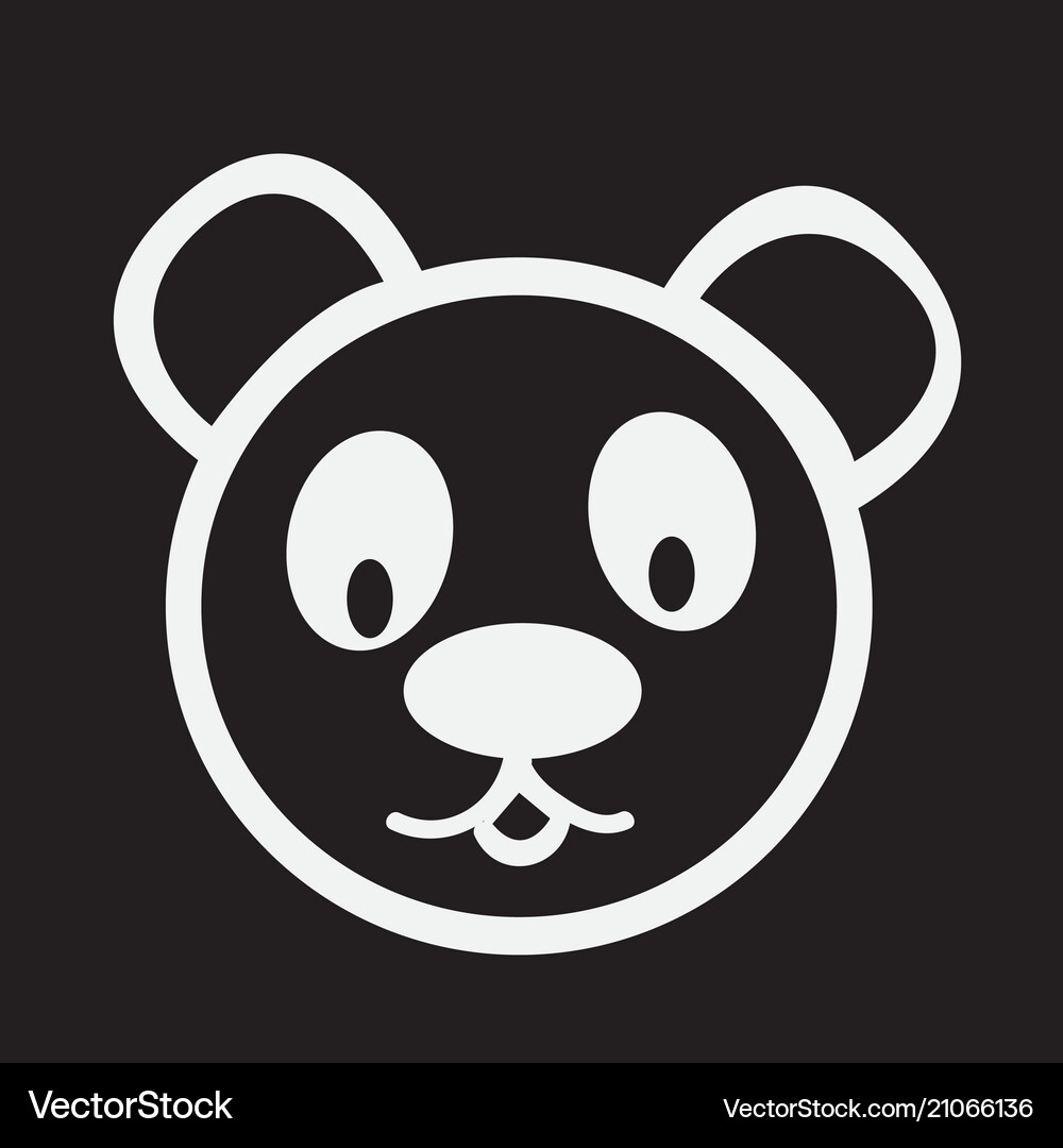 Panda icon Royalty Free Vector Image - VectorStock
