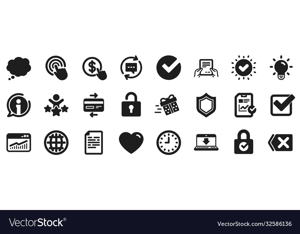 Report time and globe icons statistics vector image Report time and globe icons statistics