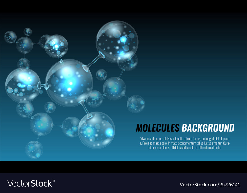 Abstract molecules structure design for your