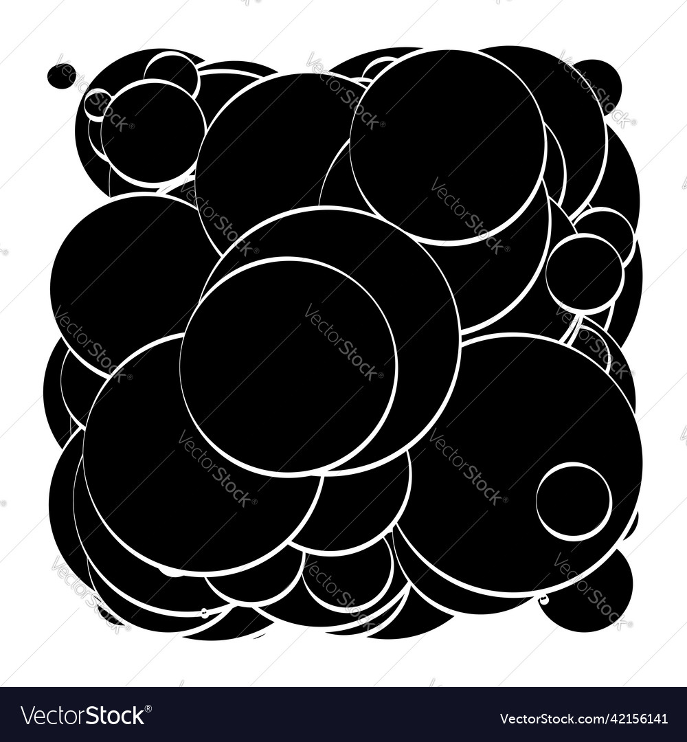 Abstract overlapping circles pattern