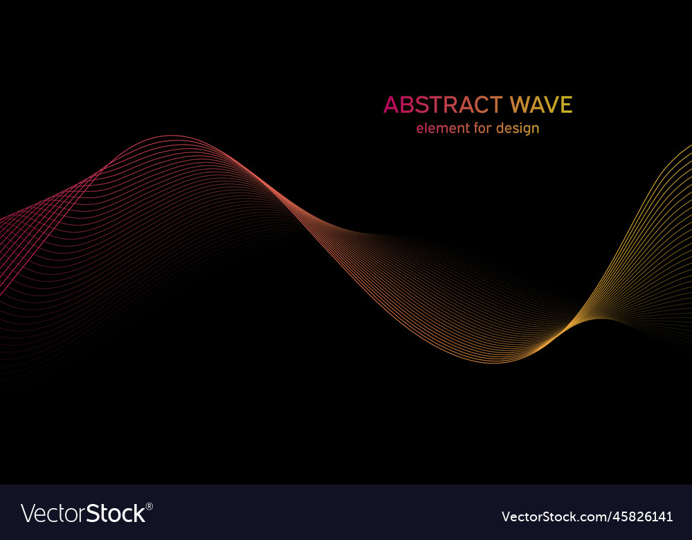 Abstract wave element for design digital Vector Image Abstract wave element for design digital