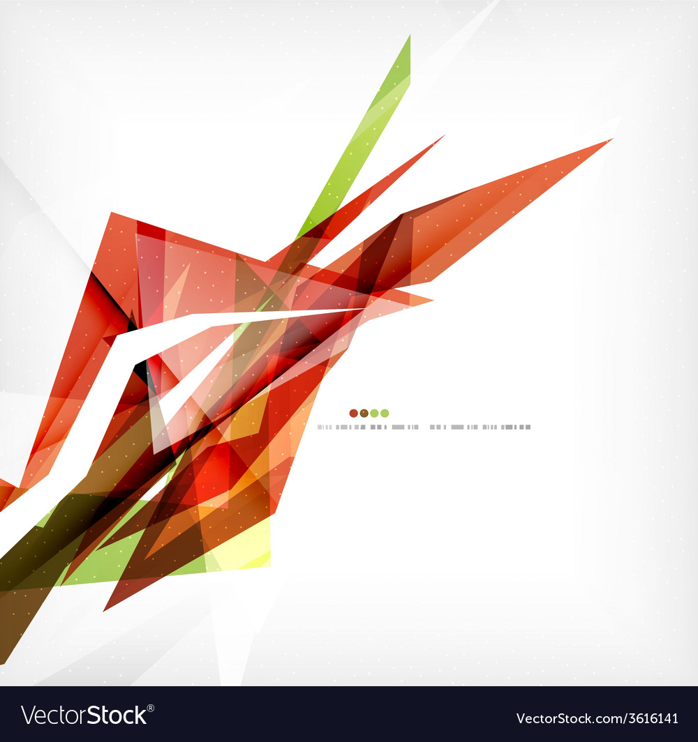 Angular geometric color shapes