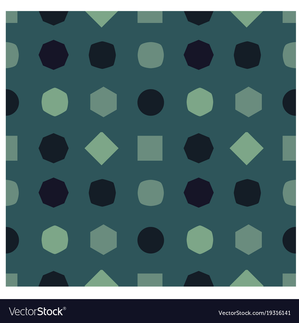 Changing shapes seamless pattern