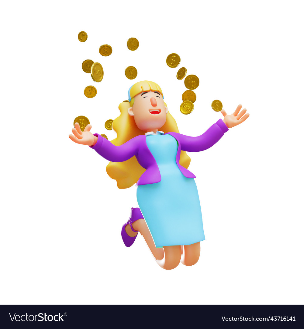 Cool business woman cartoon Royalty Free Vector Image