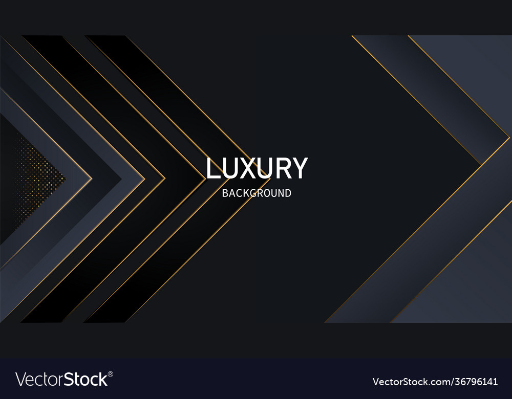 Dark abstract background with black overlap layers vector image Dark abstract background with black overlap layers