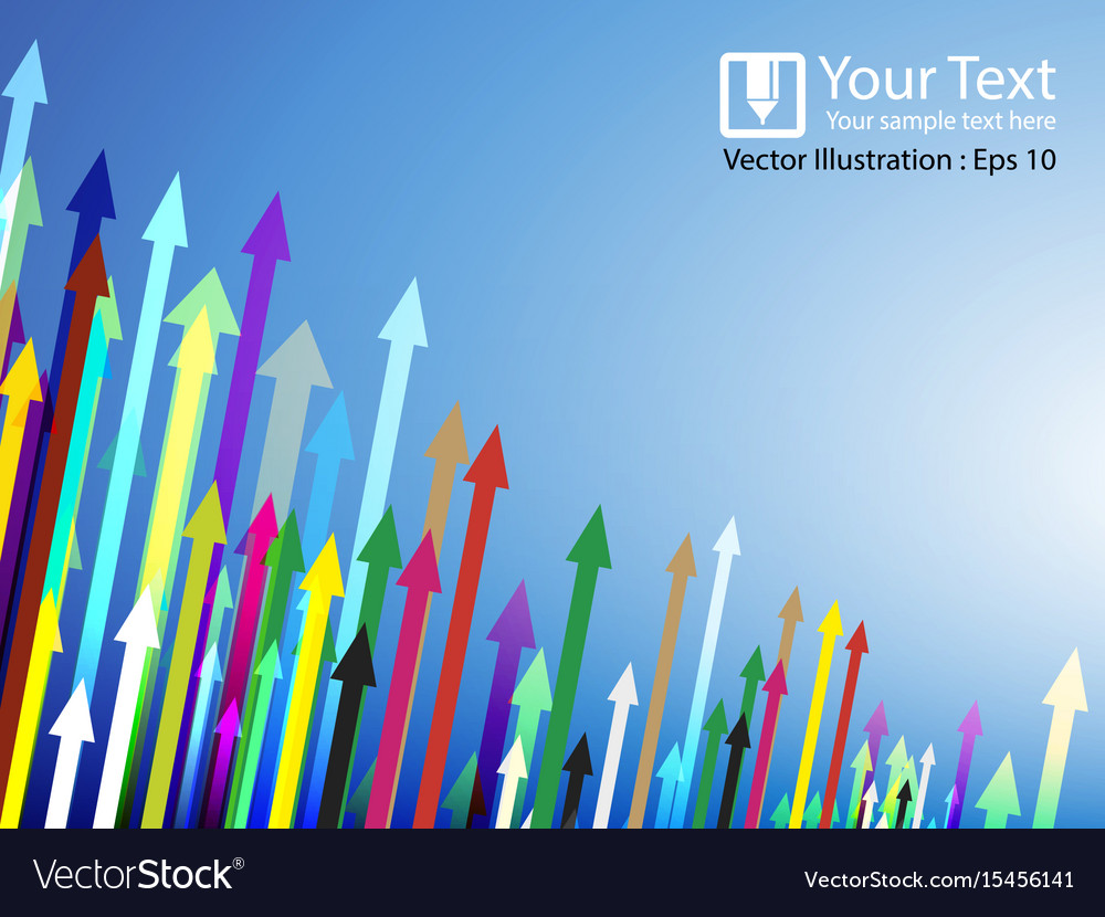 Dynamic Colorful Arrow Background