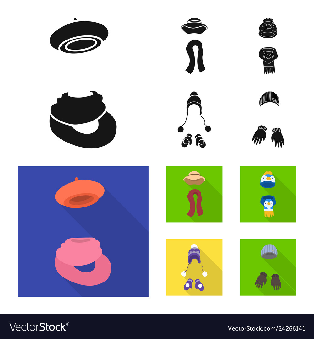 Isolated object of clothes and texture symbol vector image Isolated object of clothes and texture symbol