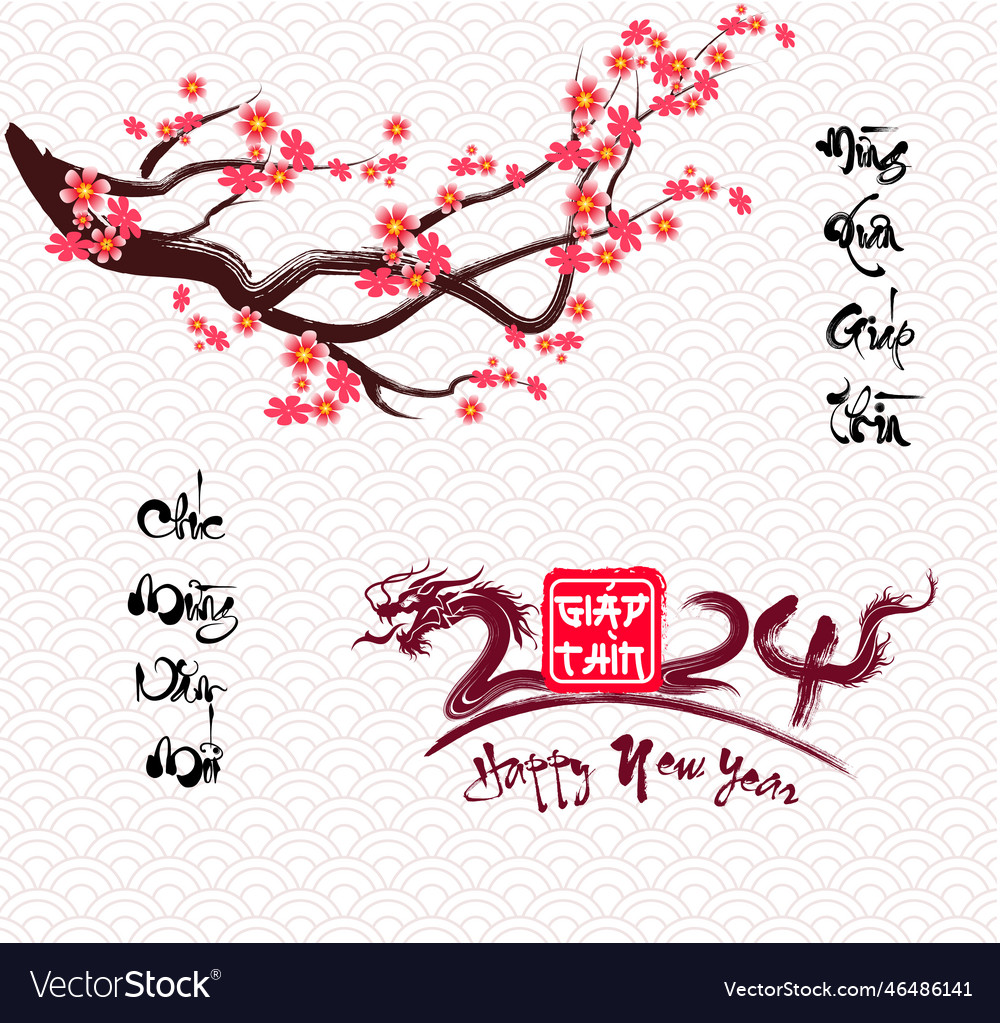 Lunar new year vietnamese chinese