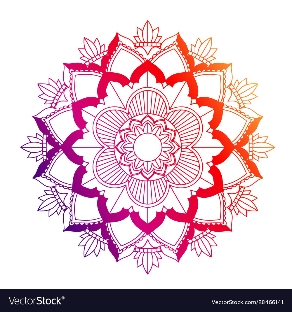 Mandala patterns on isolated background Royalty Free Vector