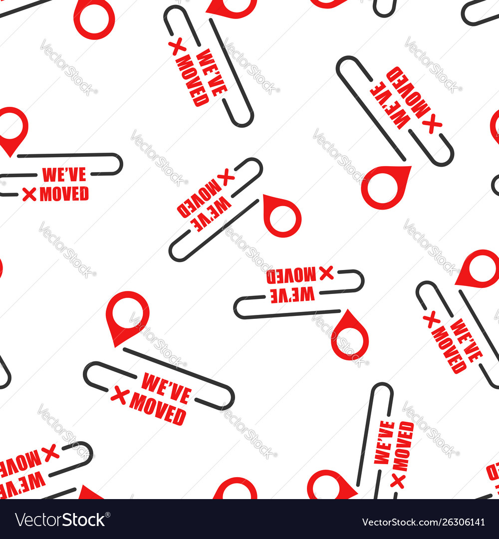 Move location icon seamless pattern background vector image Move location icon seamless pattern background