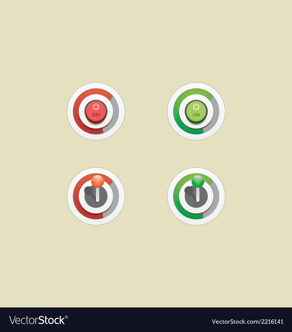Power on of button bar
