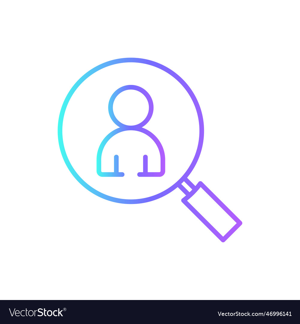 Recruitment business people icon with blue