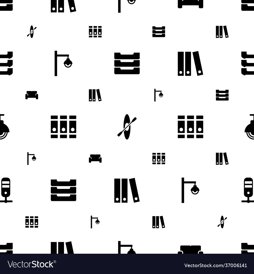 Row icons pattern seamless white background