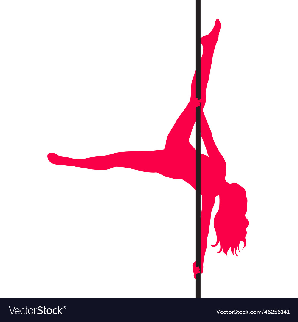 Sexy Pole Dancer Silhouette