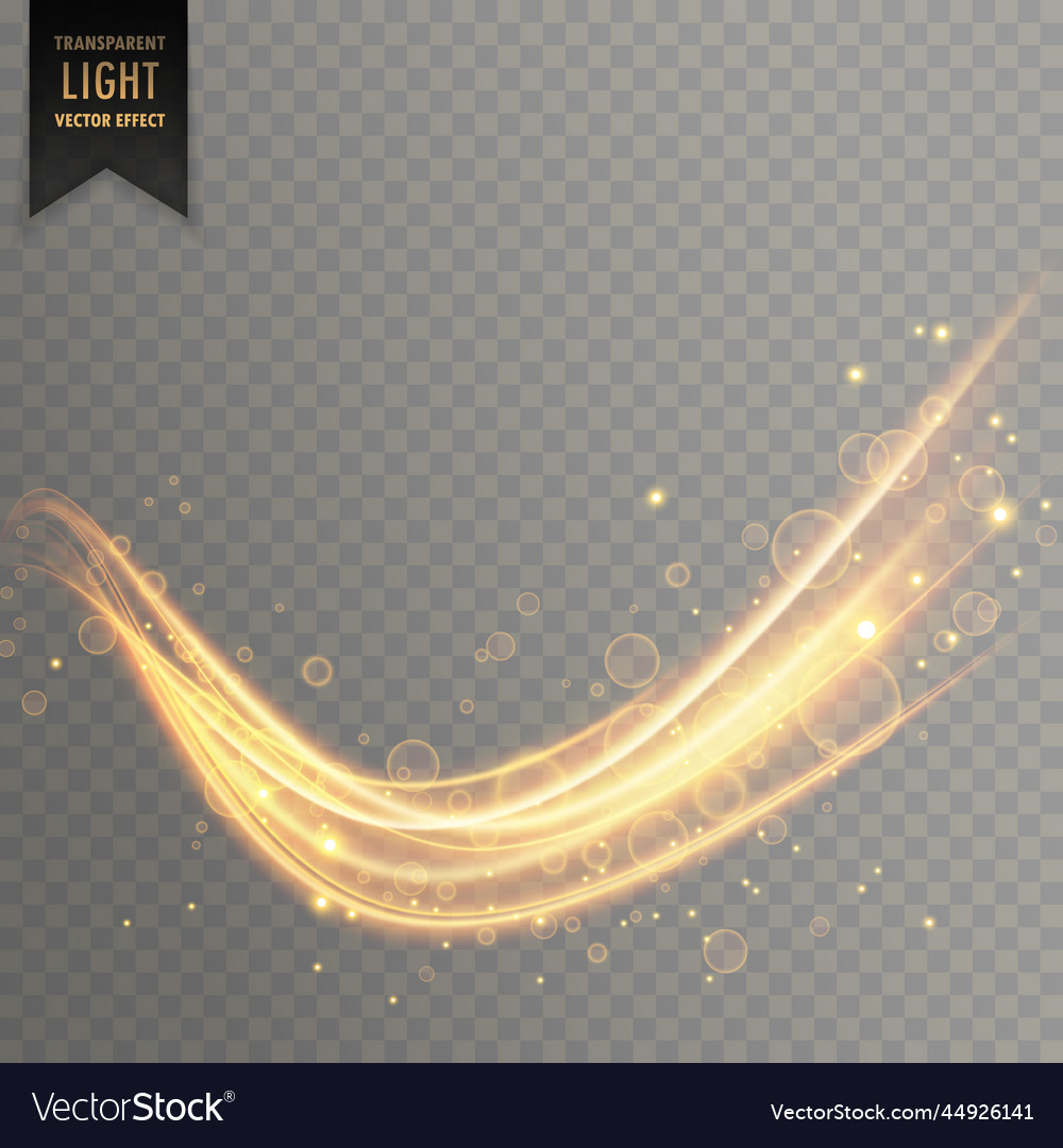 Transparent light effect in curve wavy shape