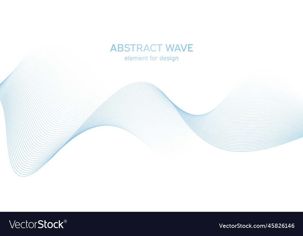 Abstract colorful wave element for design Vector Image Abstract colorful wave element for design