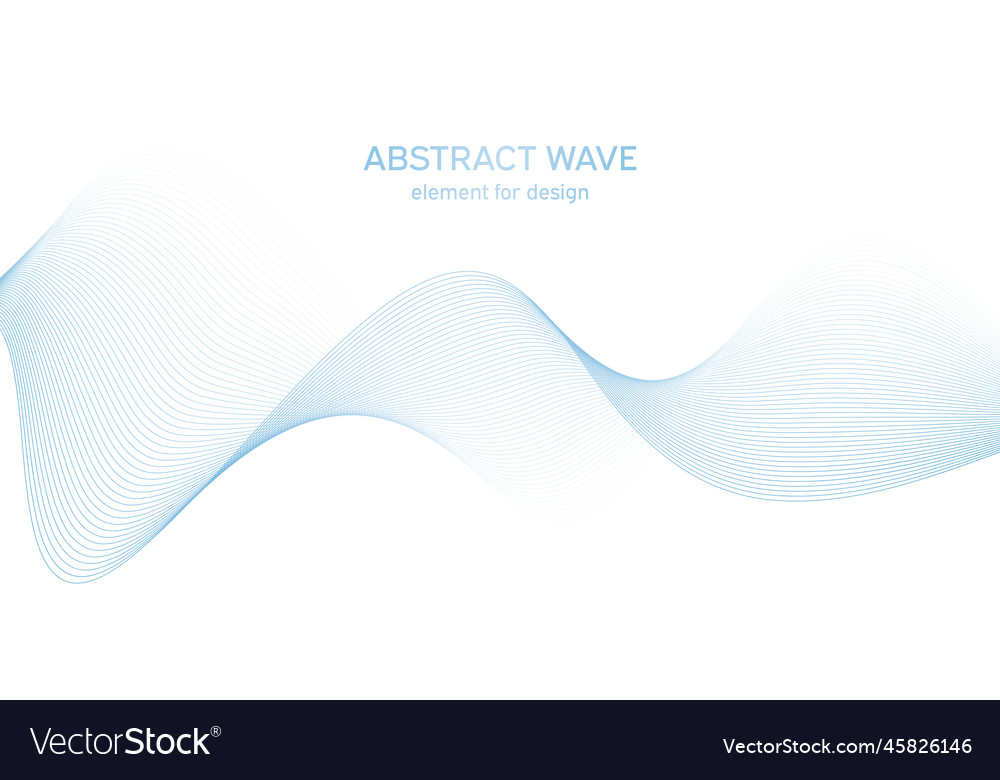 Abstract colorful wave element for design