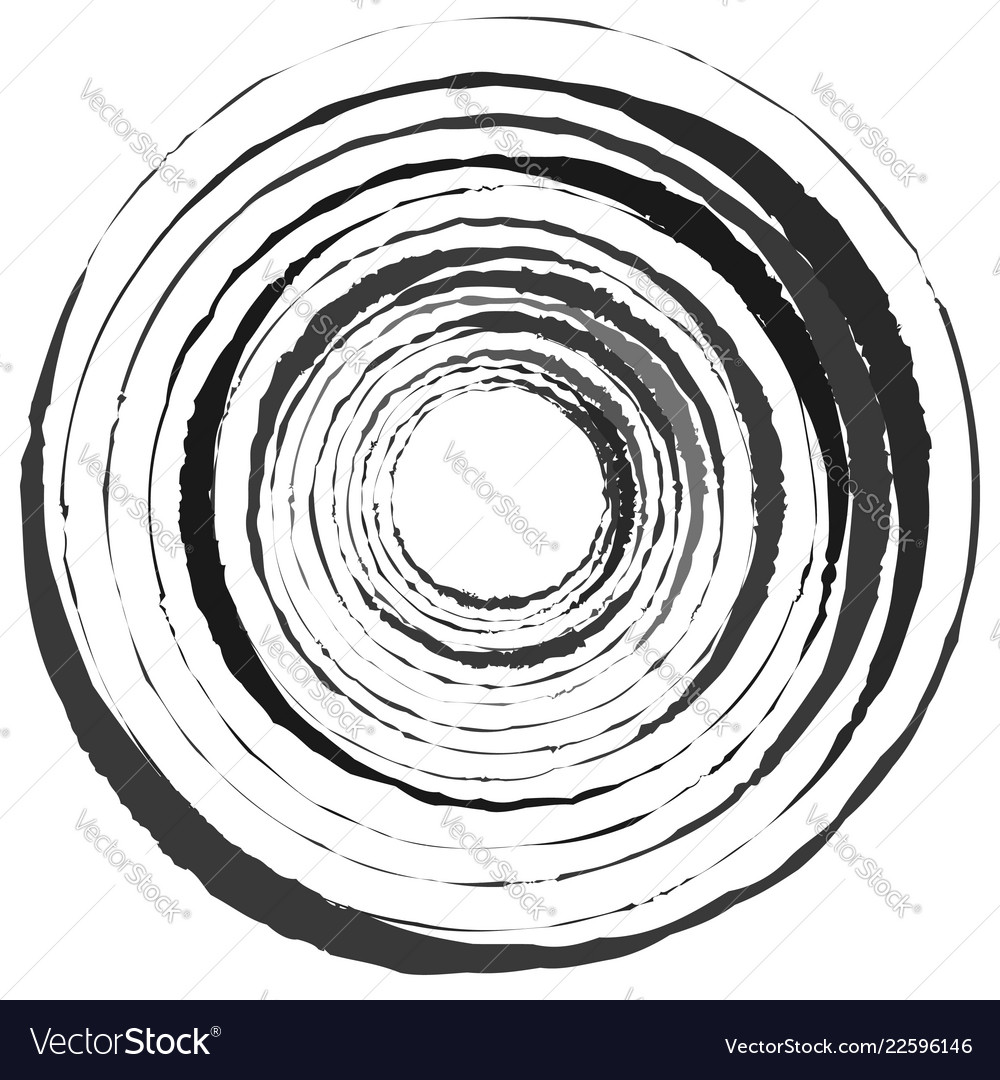 Abstract spiral element in irregular random