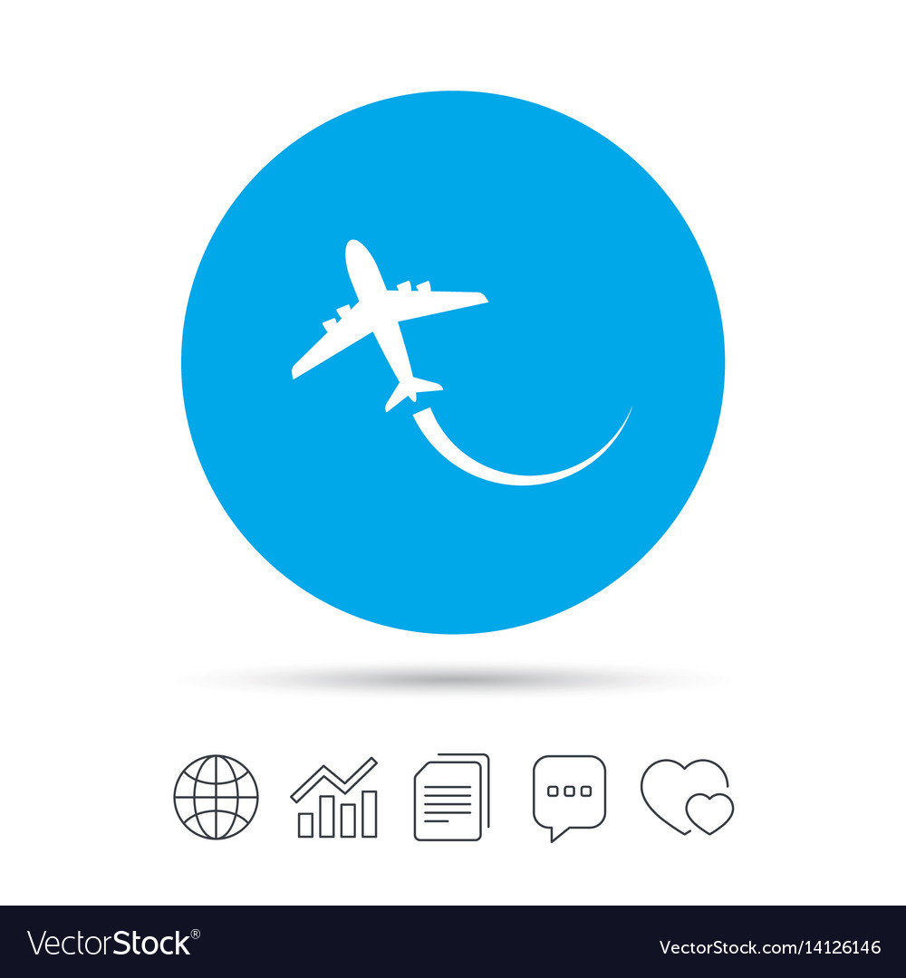 Airplane sign icon travel trip symbol