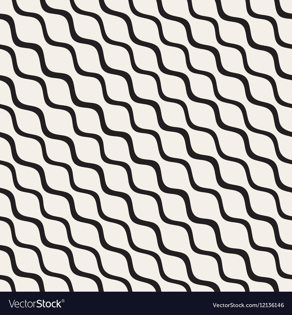 Diagonal Wavy Lines Pattern