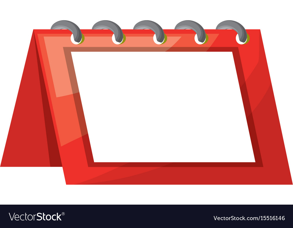 Empty calendar isolated