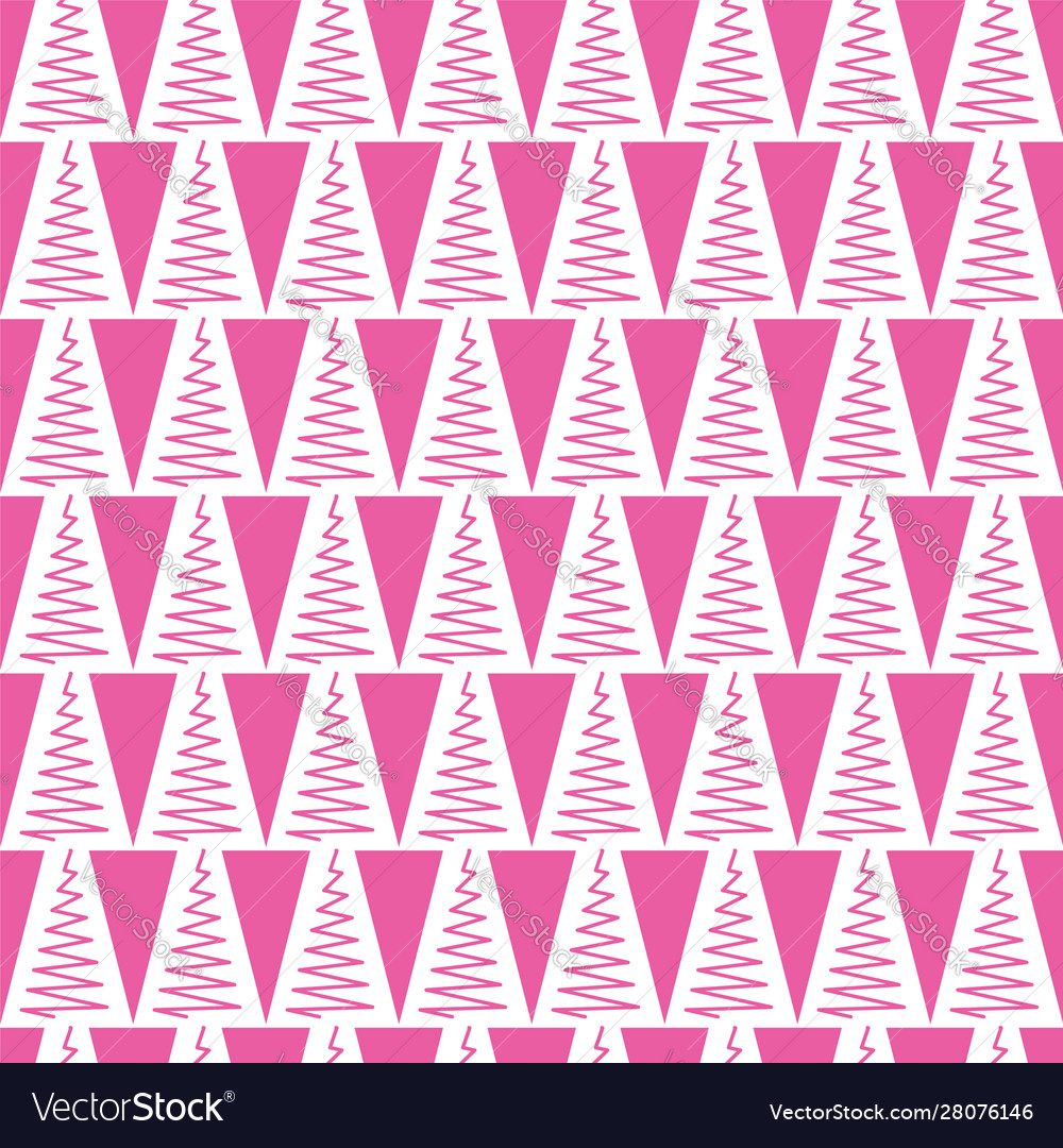 Geometric pastel pink and white triangle