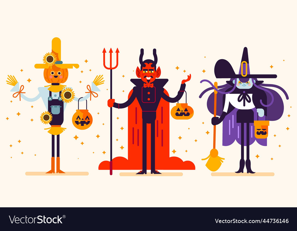 Halloween character set design