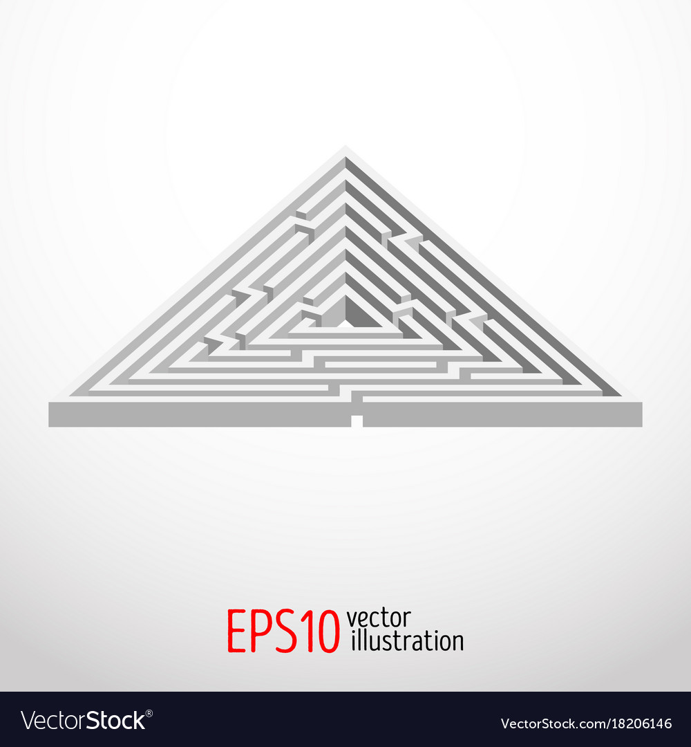 Intricate Triangular Maze