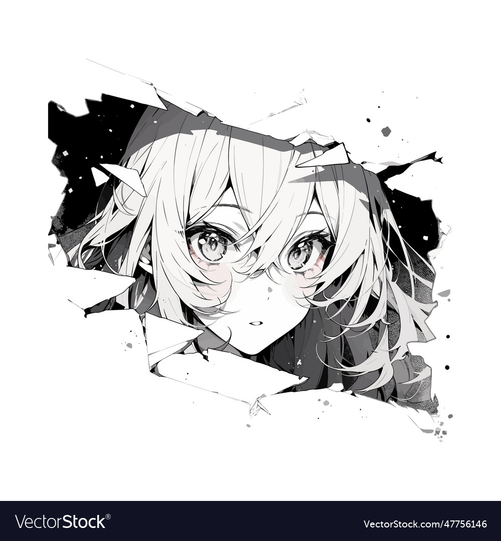 Premium Vector  Cute anime girls eyes. manga face expressions. vector  illustration.